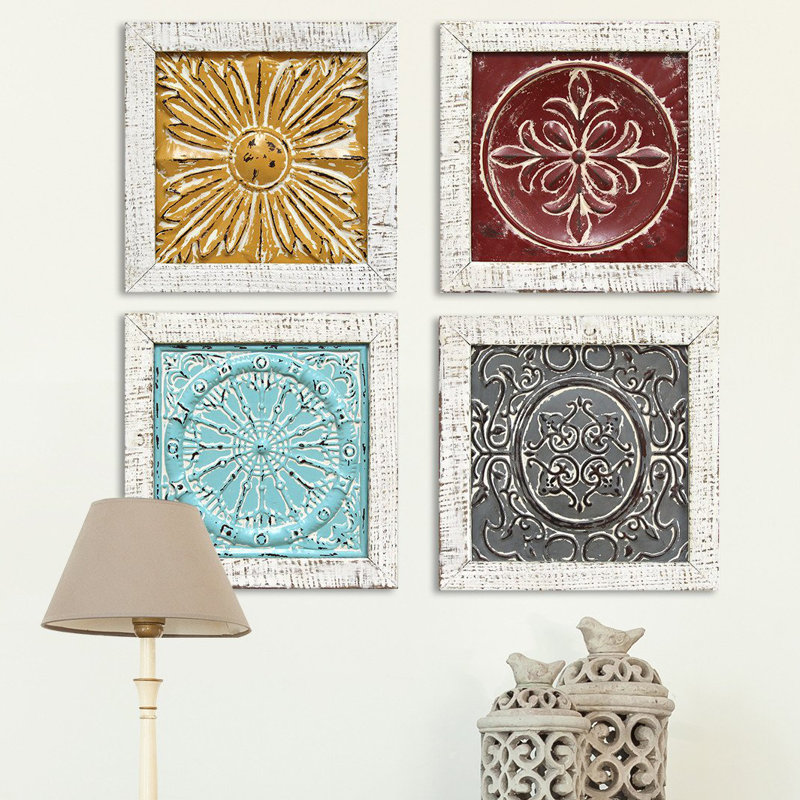 Dakota Fields 4 Piece Accent Tile Wall Décor Set Wayfair